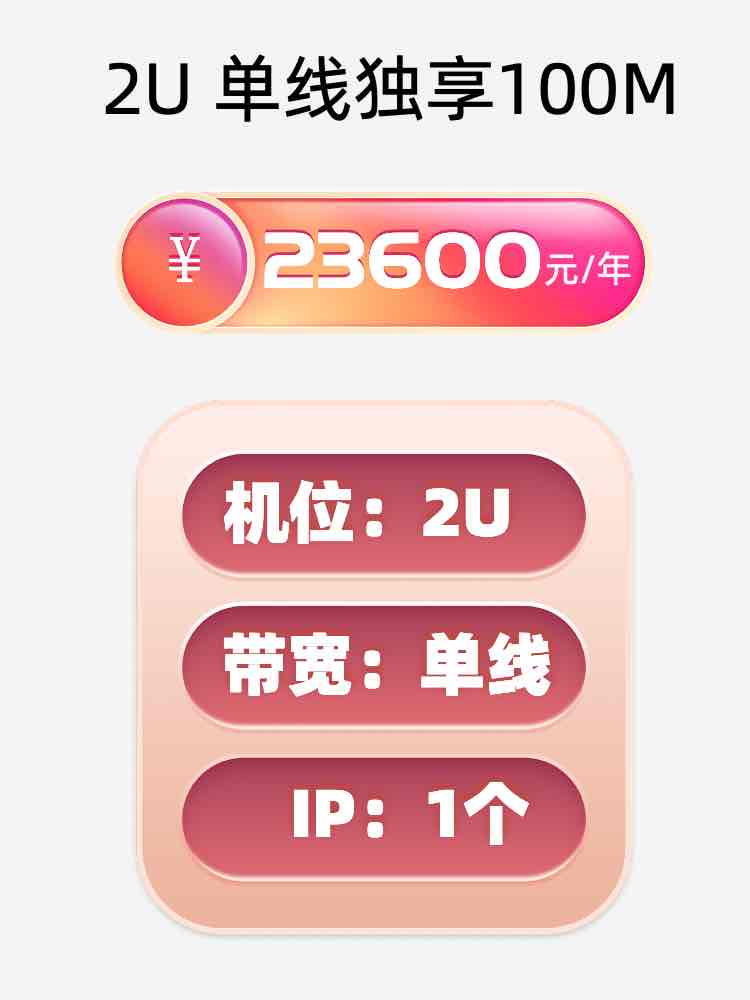 襄阳单线100M服务器托管价格